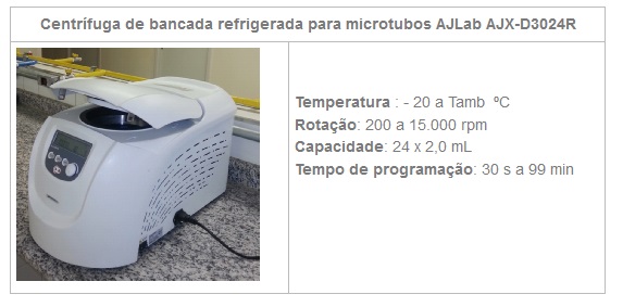 centrifuga de bancada